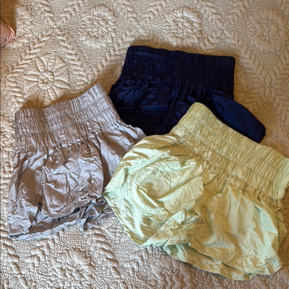 Free People Movement Shorts The Way Home High Waist Shorts Small XSmall THREE